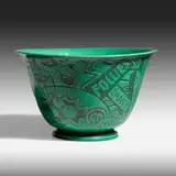 Viktor Schreckengost for Cowan Pottery, Rare Jazz bowl, c. 1931, Melon Green glazed earthenware