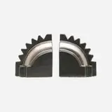 Albert Drexler Jacobson for Cowan Pottery, Bookends, pair, 1929, glazed earthenware