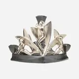 Dawn candelabrum by Waylande Gregory for Cowan Pottery, c. 1928, glazed earthenware, sold Jan 2021