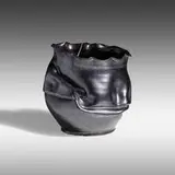 Vase by George E. Ohr, 1897-1900, glazed earthenware, sold Jan 2021