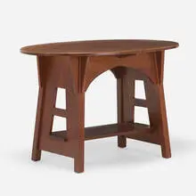 Table, model 146 by Limbert, c. 1910, oak, sold Jan 2021