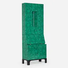 Piero Fornasetti, Rare Malachite trumeau, 1956 / 2008, screenprint transfer on wood and metal