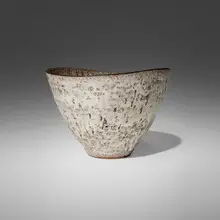 Bowl by Lucie Rie, c. 1970, glazed stoneware, sold Dec 2024