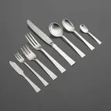 Allan Adler, Starlit flatware service, sterling silver, stainless steel