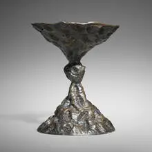 Andrew Lord, Vase, Fist, 1993, patinated bronze