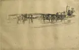 The Little Putney, No. 1 (K. 179) by James Abbott McNeill Whistler, 1879, Etching on laid paper, second (final) state, probably from the 1883 re-issue without the Printseller's Association stamp, sold Sep 2016
