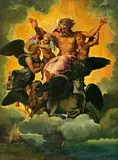 called Raphael After Raffaello Sanzio, Ezekiel's Vision, oil on panel