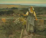 Jean Beauduin, The gleaner, oil on canvas