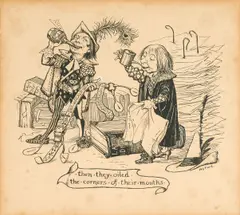 Henry Justice Ford, Then they oiled the corners of their mouths, ink on card