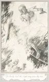 Henry Weston Keen, Yet, Hardy Fool, this Night may prove thy last, c. 1930, Pen and ink on wove paper