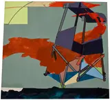 Hervé Télémaque, Untitled, 1990, oil on canvas, in 2 parts