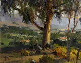 Brian Blood, Hilltop View, San Luis Obispo, oil on panel