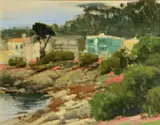 Brian Blood, Low Tide Along the P.G. Coast, oil on canvasboard