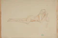 Alberto Vargas, Cocktail Hour, April, Eh-Ehh!!!, pencil and colored pencil on tracing paper