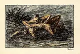 Mordszene by Alfred Kubin, Tuschfeder und Aquarell über Bleistift auf Bütten, sold May 2008