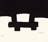Eduardo Chillida, Berlin, 1990, Serigrafie und Prägedruck auf festem Velin