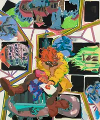 Peter Stauss, Sightseeing, 2000, Öl auf Leinwand