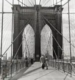 Andreas Feininger, Brooklyn Bridge, 1942, Späterer Silbergelatineabzug