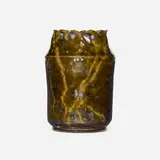 Vase by George E. Ohr, 1897-1900, glazed earthenware, sold Jan 2021