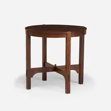 Table, model 644 by Gustav Stickley, 1907-12, oak, sold Jan 2021