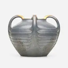Paul Dachsel, Amphora four-handled vase, c. 1904, glazed and gilt earthenware