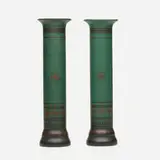 Bert Nienhuis for De Distel, Vases, pair, c. 1900, glazed earthenware
