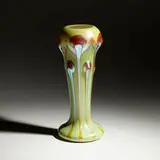 Quezal, Tall vase with applied tendrils