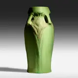 Early vase with tulips by Artus Van Briggle for Van Briggle Pottery, 1903, glazed earthenware, sold Jan 2021