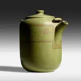 Arthur Eugene Baggs for Marblehead Pottery, Rare teapot with oak trees
