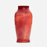 Experimental oxblood vase by Hugh C. Robertson for Chelsea Keramic Art Works, 1885-89, glazed stoneware, sold Jan 2021