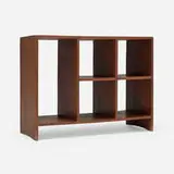 File rack from the Administrative Buildings, Chandigarh by Pierre Jeanneret, c. 1956-57, teak, sold Dec 2024
