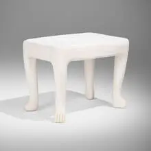 John Dickinson, Occasional table, model 103, c. 1975, painted plaster