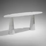 Angelo Mangiarotti, Eros console table, 1971, Cararra marble