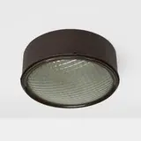 Gino Sarfatti, Ceiling lamp, 1962, lacquered aluminum, textured glass