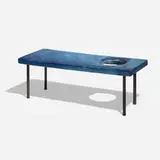 Renato Bassoli, Occasional table, c. 1956, glazed ceramic, enameled steel