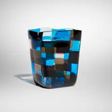Pezzato vase, model 4912 by Fulvio Bianconi, 1951, polychrome patchwork glass, sold Dec 2024