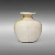 Lattimo Argento vase, model 1417 by Tomaso Buzzi, c. 1933, lattimo glass with gold leaf, sold Dec 2024