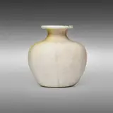Tomaso Buzzi, Lattimo Argento vase, model 1417, c. 1933, lattimo glass with gold leaf