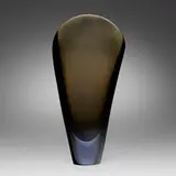 Flavio Poli, Monumental Valva vase, model 11485, 1956, cut and polished sommerso glass