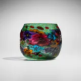 Artisti Barovier, Rare Vetro Mosaico vase, c. 1920, fused and blown polychrome glass murrines