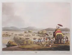 Thomas Williamson, Oriental Field Sports  (Abbey Travel II. 427), Four hand-coloured aquatints from the set of forty, 1805-7, engraved by H.Merke and J. and V.Hamble