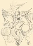 Ernst Wilhelm Nay, Ohne Titel, 1948, Bleistift auf Velin