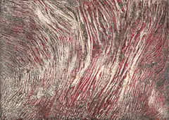 Jupp Lückeroth, Krümmung, 1957, Mischtechnik auf Leinwand