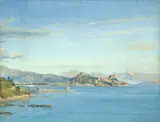 Thorald Læssøe, Korfu, Um 1850, Öl auf Leinwand