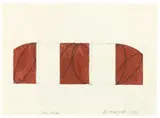 Robert Mangold, Zone Study, 1999, Acryl und Bleistift auf Velin