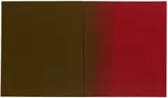 Johannes Gecelli, Über die Grenze, 1996, Öl auf Leinwand (zweiteilig, aneinandergefügt)