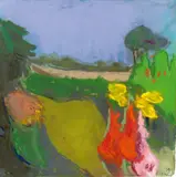 Klaus Fußmann, Blick nach Osten, 1991, Pastell auf Papier