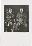 David Hockney, Corpses on Fire“ (aus: Six Fairy Tales), 1969, Radierung und Aquatinta auf Velin
