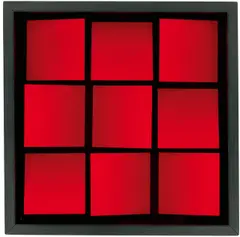Klaus Staudt, Ohne Titel (MI V HR), 1971, Objektkasten: Holz, Acrylglas und Karton