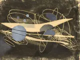 Fritz Winter, Ohne Titel, 1950, Monotypie und Gouache auf dünnem Transparentpapier